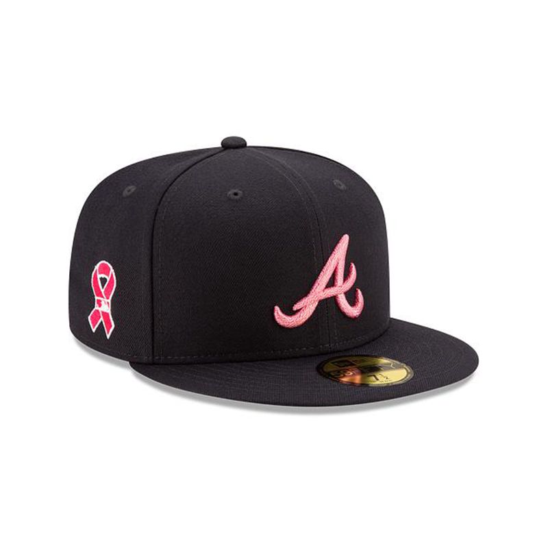 MLB Atlanta Braves Mother's Day 59Fifty Fitted (CMN2923) - Blue New Era Caps